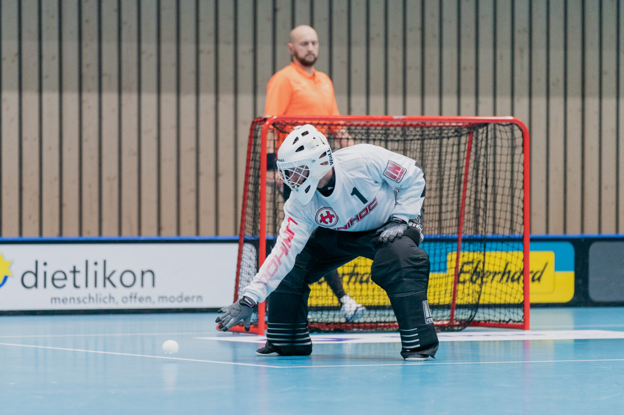 Männer NLB Runde 2 2020/21, Switzerland: 20.09.2020, Kloten, Stighag, Josef Mattle (Nr. 1, UHC Sarganserland) 

Credit: Claudio Schwarz, unihockey-fotos.ch