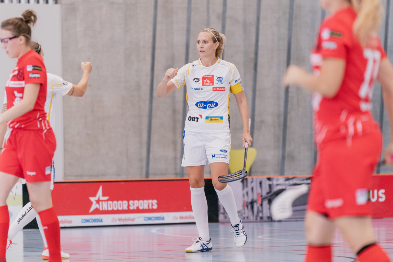 Frauen NLA 1. Runde 2020/21, Switzerland: 12.09.2020, Frauenfeld, Kantihalle, Michelle Wiki (Nr. 6, Kloten-Dietlikon Jets) 

Credit: Claudio Schwarz, unihockey-fotos.ch