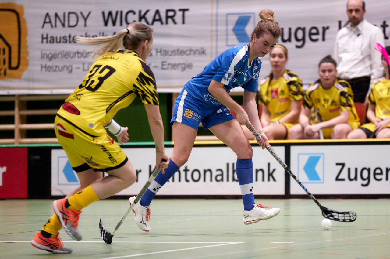 Zug United - Floorball Riders Dürnten-Bubikon-Rüti am  9. Januar 2021 in der Sporthalle der Kantonsschule Zug 
Bild: Michael Peter