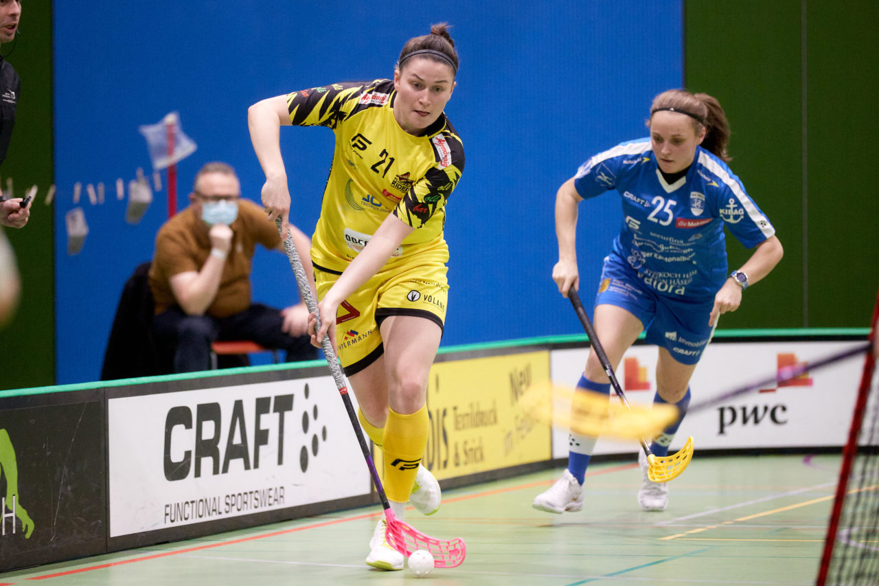 Zug United - Floorball Riders Dürnten-Bubikon-Rüti am  9. Januar 2021 in der Sporthalle der Kantonsschule Zug 
Bild: Michael Peter