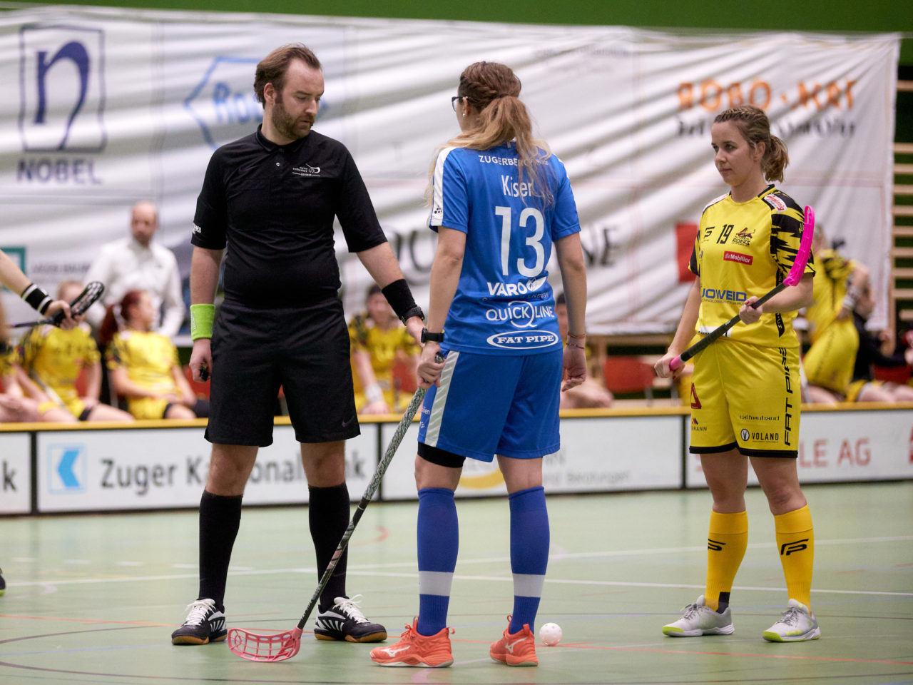 Zug United - Floorball Riders Dürnten-Bubikon-Rüti am  9. Januar 2021 in der Sporthalle der Kantonsschule Zug 
Bild: Michael Peter