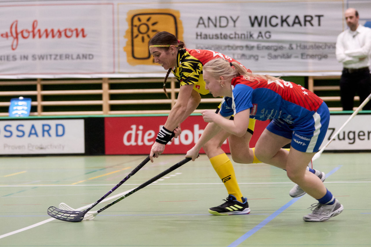 Zug United - Floorball Riders Dürnten-Bubikon-Rüti am  9. Januar 2021 in der Sporthalle der Kantonsschule Zug 
Bild: Michael Peter