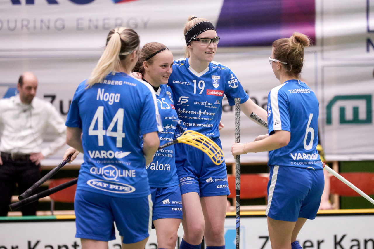 Zug United - Floorball Riders Dürnten-Bubikon-Rüti am  9. Januar 2021 in der Sporthalle der Kantonsschule Zug 
Bild: Michael Peter