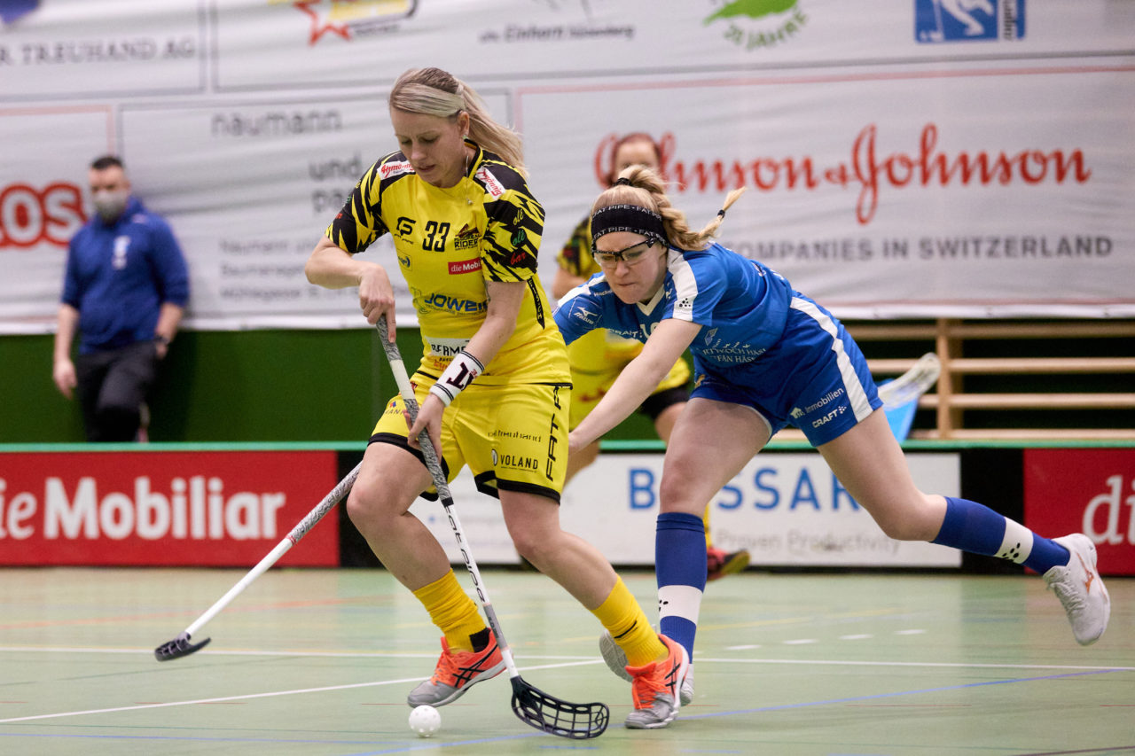 Zug United - Floorball Riders Dürnten-Bubikon-Rüti am  9. Januar 2021 in der Sporthalle der Kantonsschule Zug 
Bild: Michael Peter