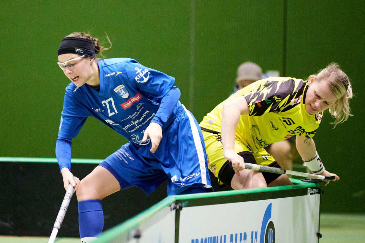 Zug United - Floorball Riders Dürnten-Bubikon-Rüti am  9. Januar 2021 in der Sporthalle der Kantonsschule Zug 
Bild: Michael Peter