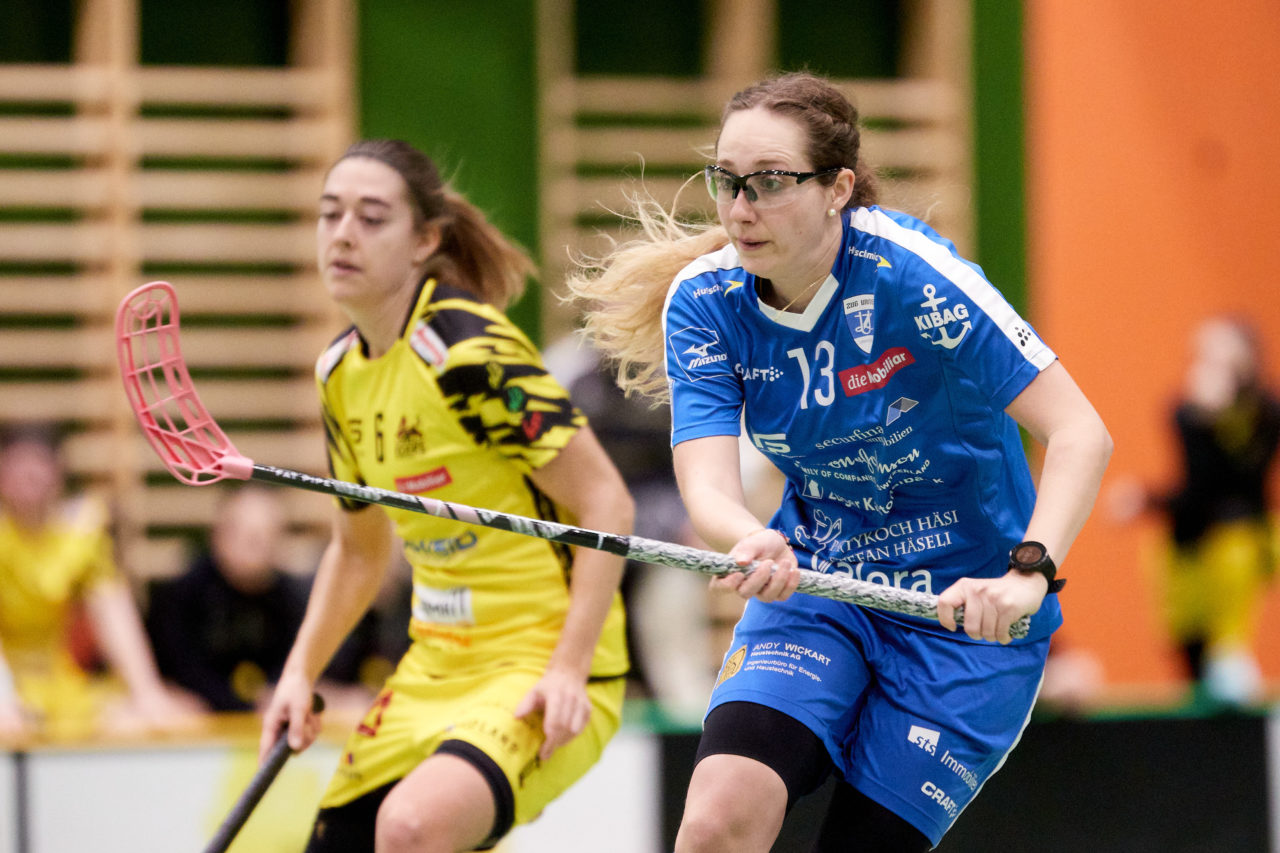 Zug United - Floorball Riders Dürnten-Bubikon-Rüti am  9. Januar 2021 in der Sporthalle der Kantonsschule Zug 
Bild: Michael Peter