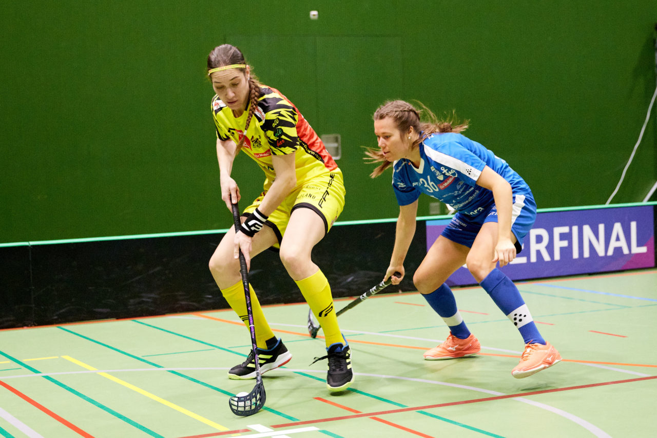 Zug United - Floorball Riders Dürnten-Bubikon-Rüti am  9. Januar 2021 in der Sporthalle der Kantonsschule Zug 
Bild: Michael Peter