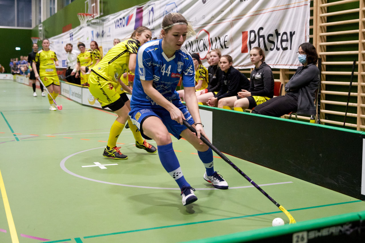 Zug United - Floorball Riders Dürnten-Bubikon-Rüti am  9. Januar 2021 in der Sporthalle der Kantonsschule Zug 
Bild: Michael Peter