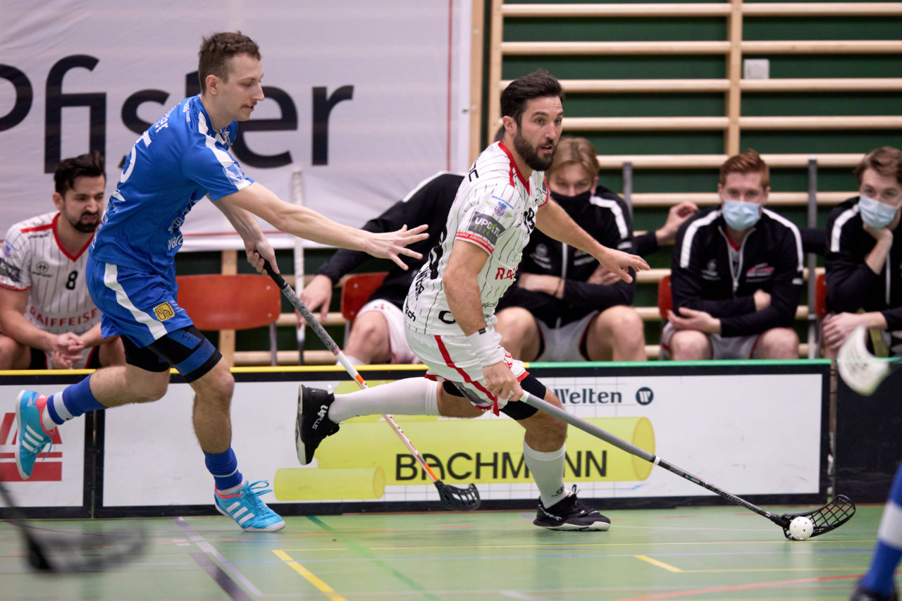 Zug United -  Chur Unihockey  am 23. Januar 2021 in der Sporthalle der Kantonsschule Zug