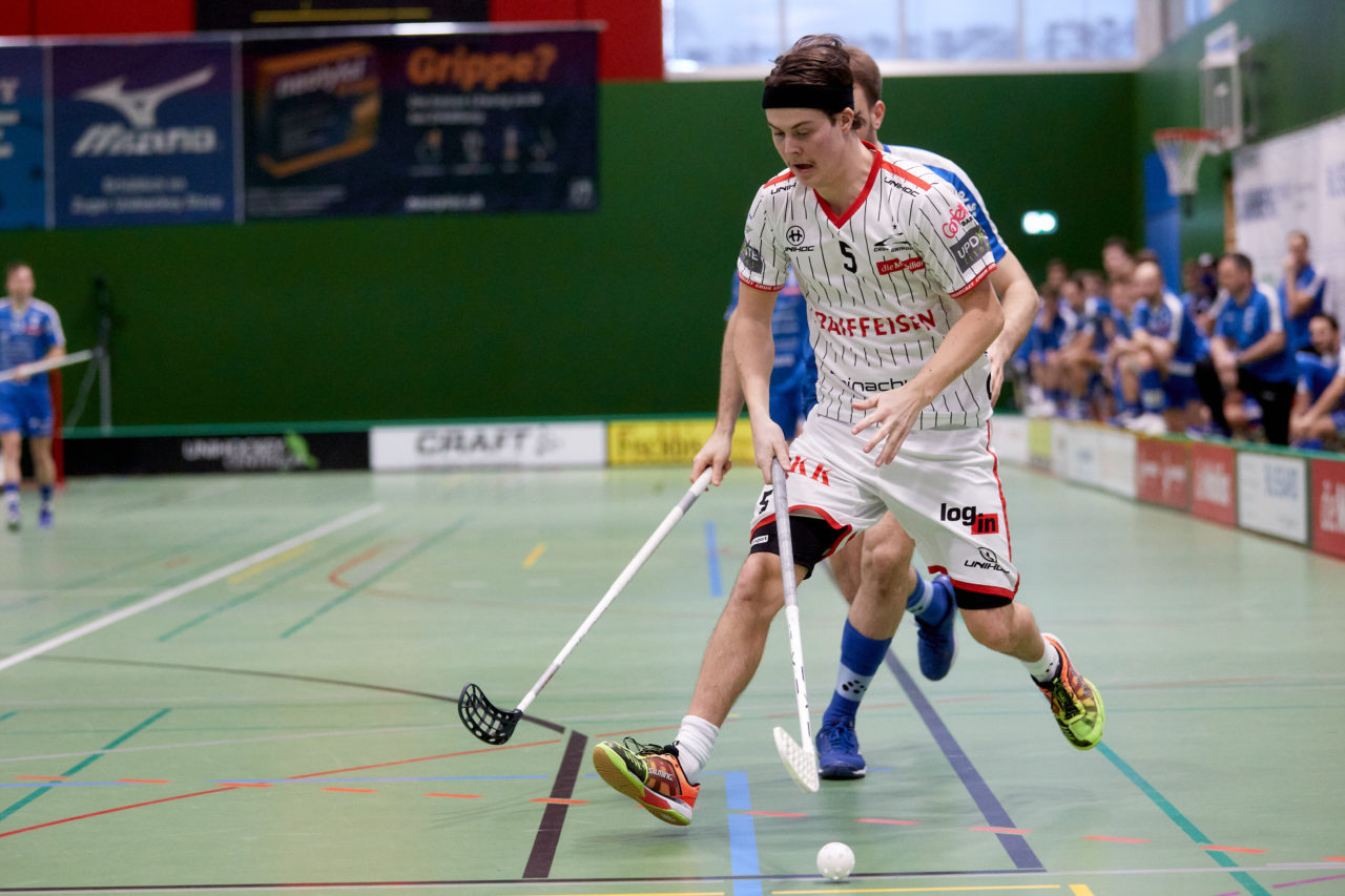 Zug United -  Chur Unihockey  am 23. Januar 2021 in der Sporthalle der Kantonsschule Zug