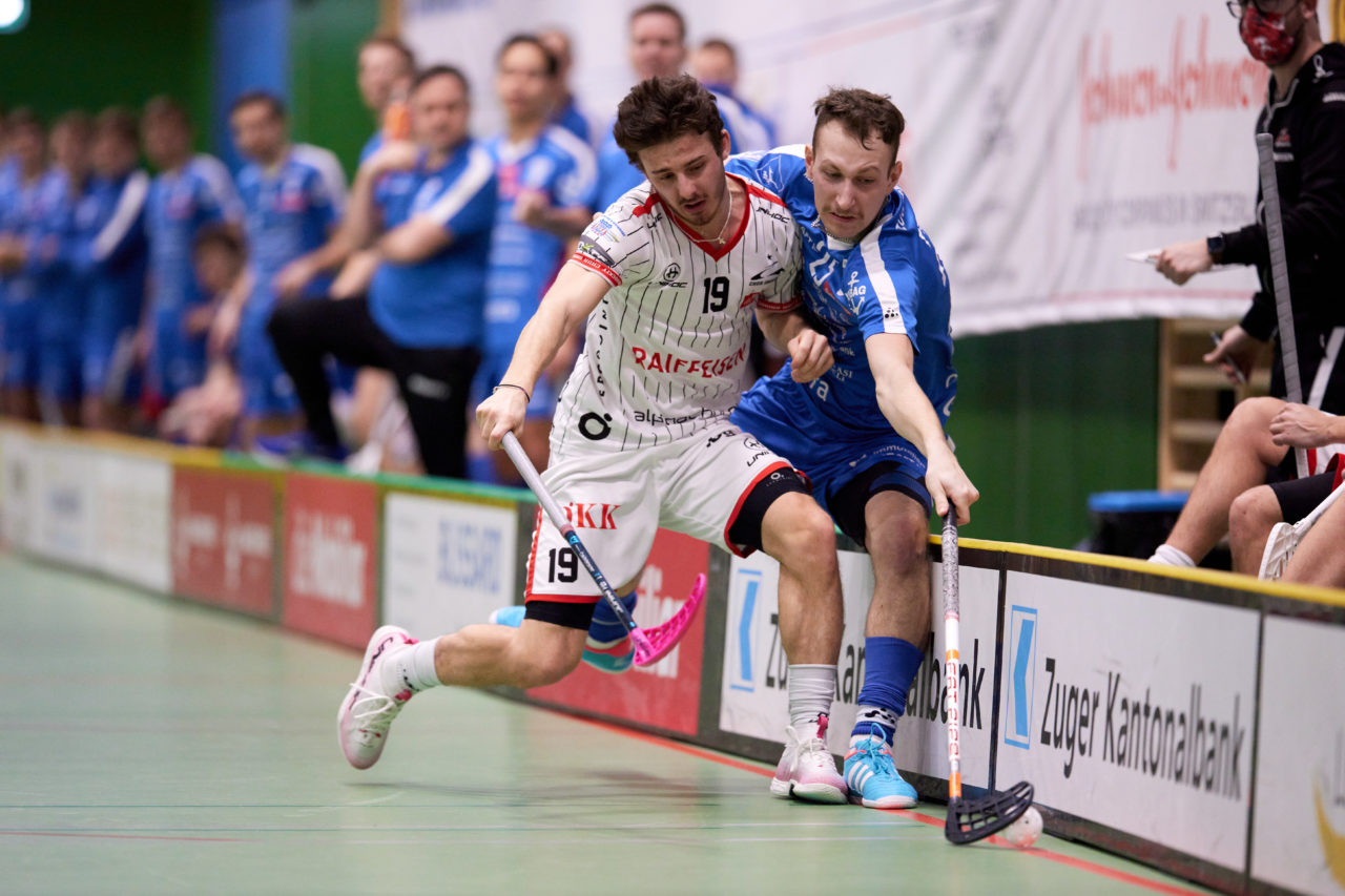 Zug United -  Chur Unihockey  am 23. Januar 2021 in der Sporthalle der Kantonsschule Zug