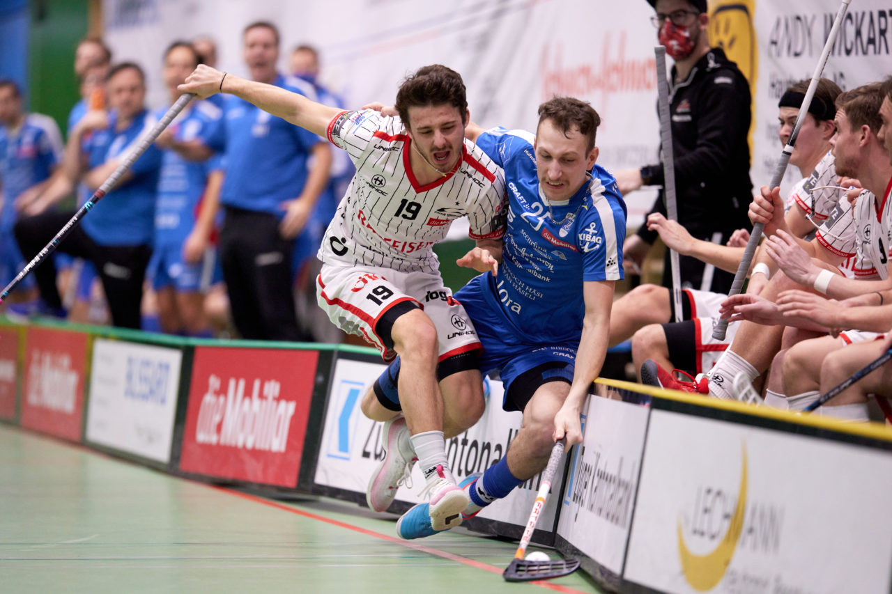 Zug United -  Chur Unihockey  am 23. Januar 2021 in der Sporthalle der Kantonsschule Zug