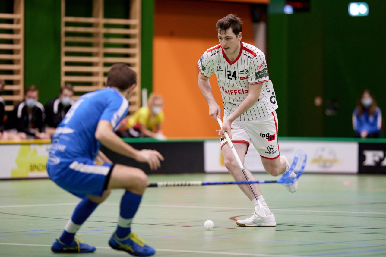 Zug United -  Chur Unihockey  am 23. Januar 2021 in der Sporthalle der Kantonsschule Zug