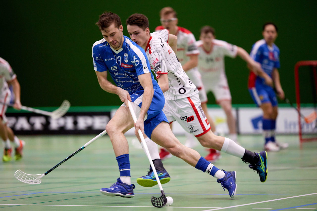 Zug United -  Chur Unihockey  am 23. Januar 2021 in der Sporthalle der Kantonsschule Zug
