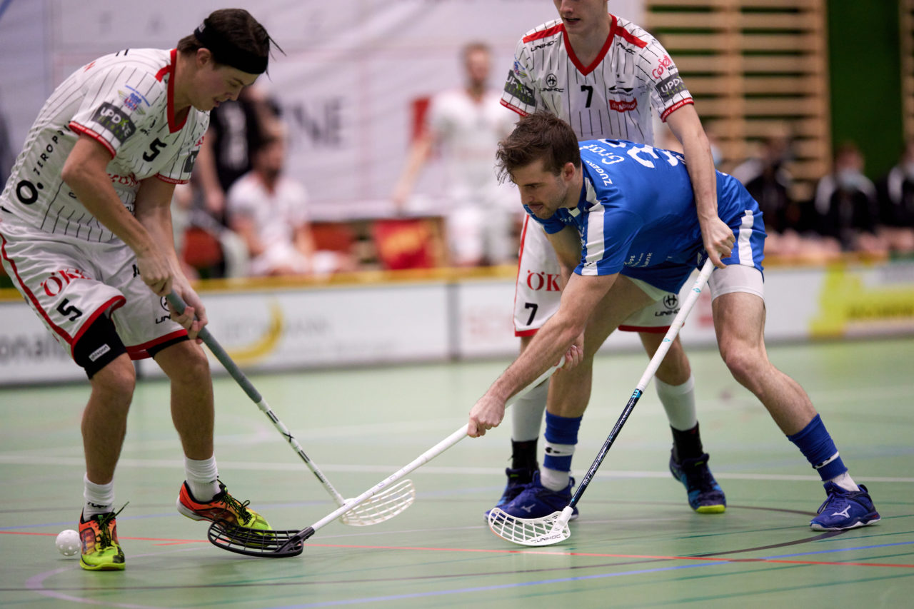 Zug United -  Chur Unihockey  am 23. Januar 2021 in der Sporthalle der Kantonsschule Zug
