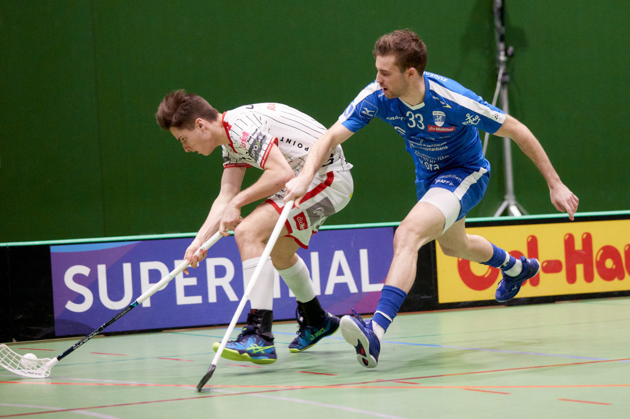 Zug United -  Chur Unihockey  am 23. Januar 2021 in der Sporthalle der Kantonsschule Zug
