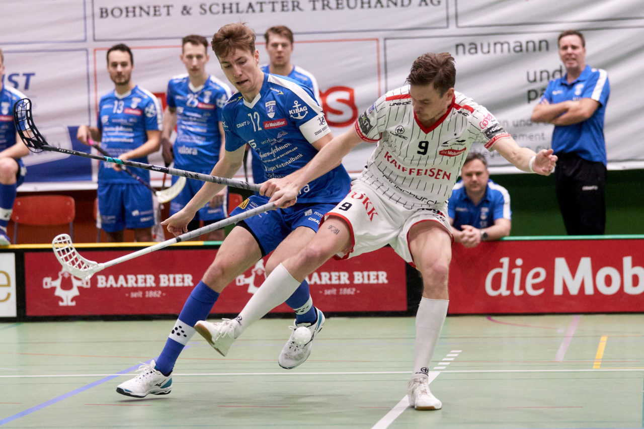 Zug United -  Chur Unihockey  am 23. Januar 2021 in der Sporthalle der Kantonsschule Zug