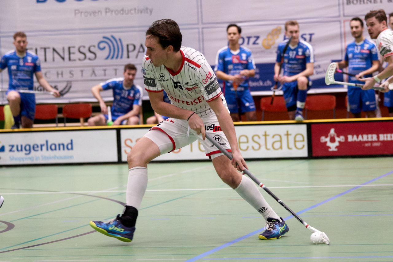 Zug United -  Chur Unihockey  am 23. Januar 2021 in der Sporthalle der Kantonsschule Zug
