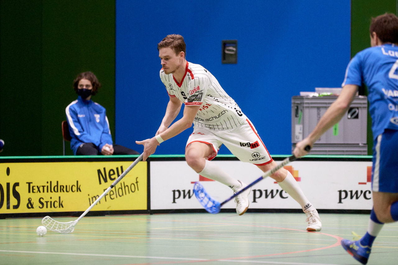 Zug United -  Chur Unihockey  am 23. Januar 2021 in der Sporthalle der Kantonsschule Zug