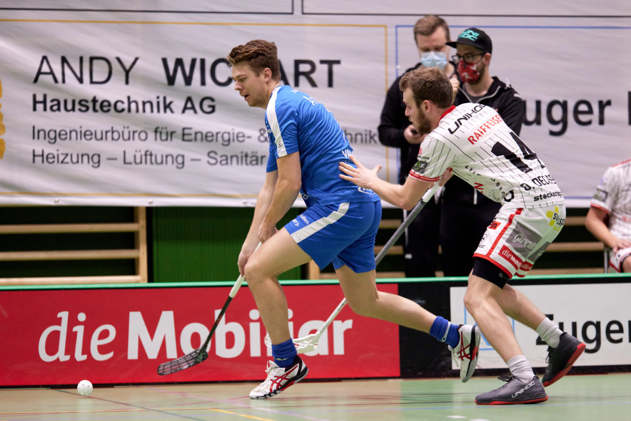 Zug United -  Chur Unihockey  am 23. Januar 2021 in der Sporthalle der Kantonsschule Zug