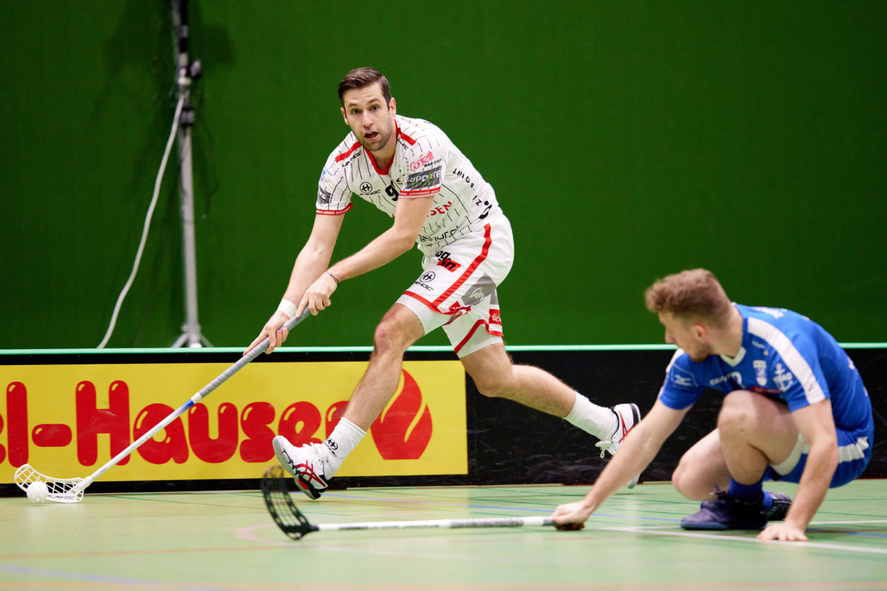 Zug United -  Chur Unihockey  am 23. Januar 2021 in der Sporthalle der Kantonsschule Zug