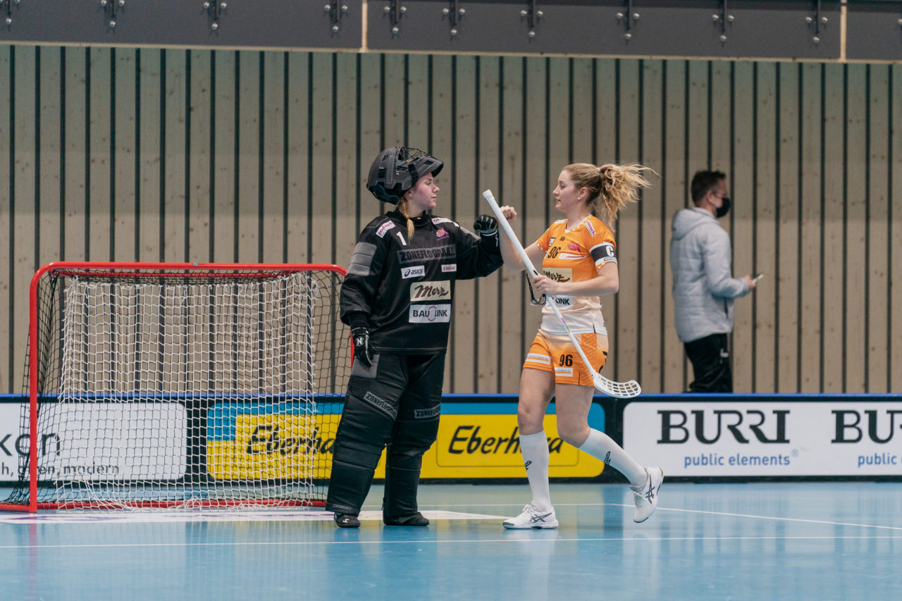 Frauen NLA Runde 10 2020/21, Switzerland: 16.01.2021, Kloten, Stighag, Chiara Gredig (Nr. 96, piranha chur) in der Starting-Six

Credit: Claudio Schwarz, unihockey-fotos.ch