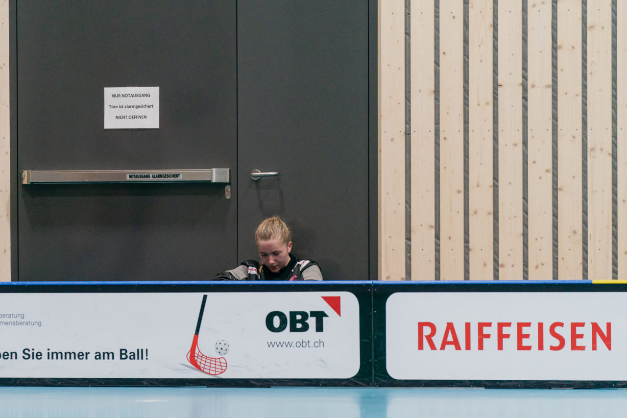 Frauen NLA Runde 10 2020/21, Switzerland: 16.01.2021, Kloten, Stighag, enttäuschte piranhas

Credit: Claudio Schwarz, unihockey-fotos.ch