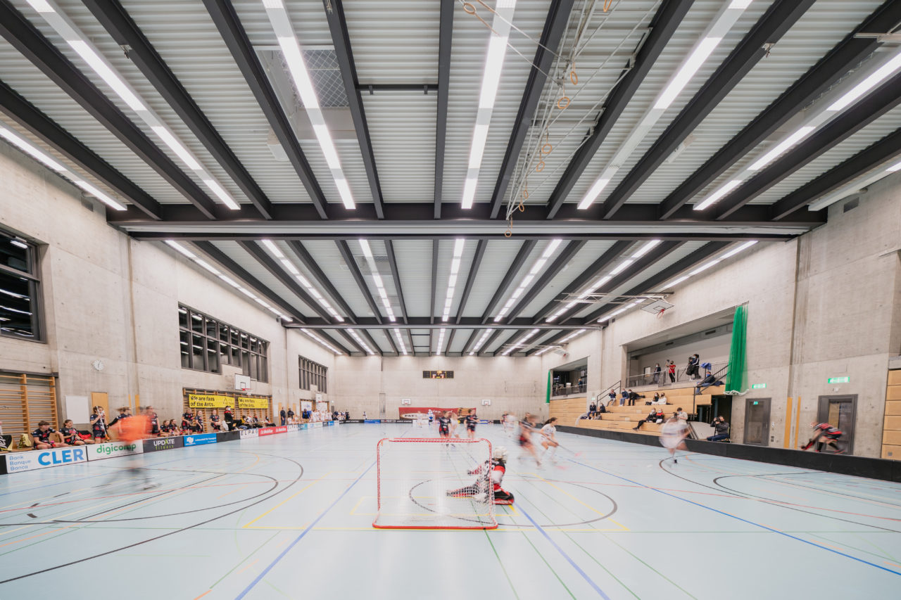 Frauen NLA Runde 8 2020/21, Switzerland: 09.01.2021, Winterthur, Oberseen, das Spiel in der praktisch leeren Oberseen läuft

Credit: Claudio Schwarz, unihockey-fotos.ch