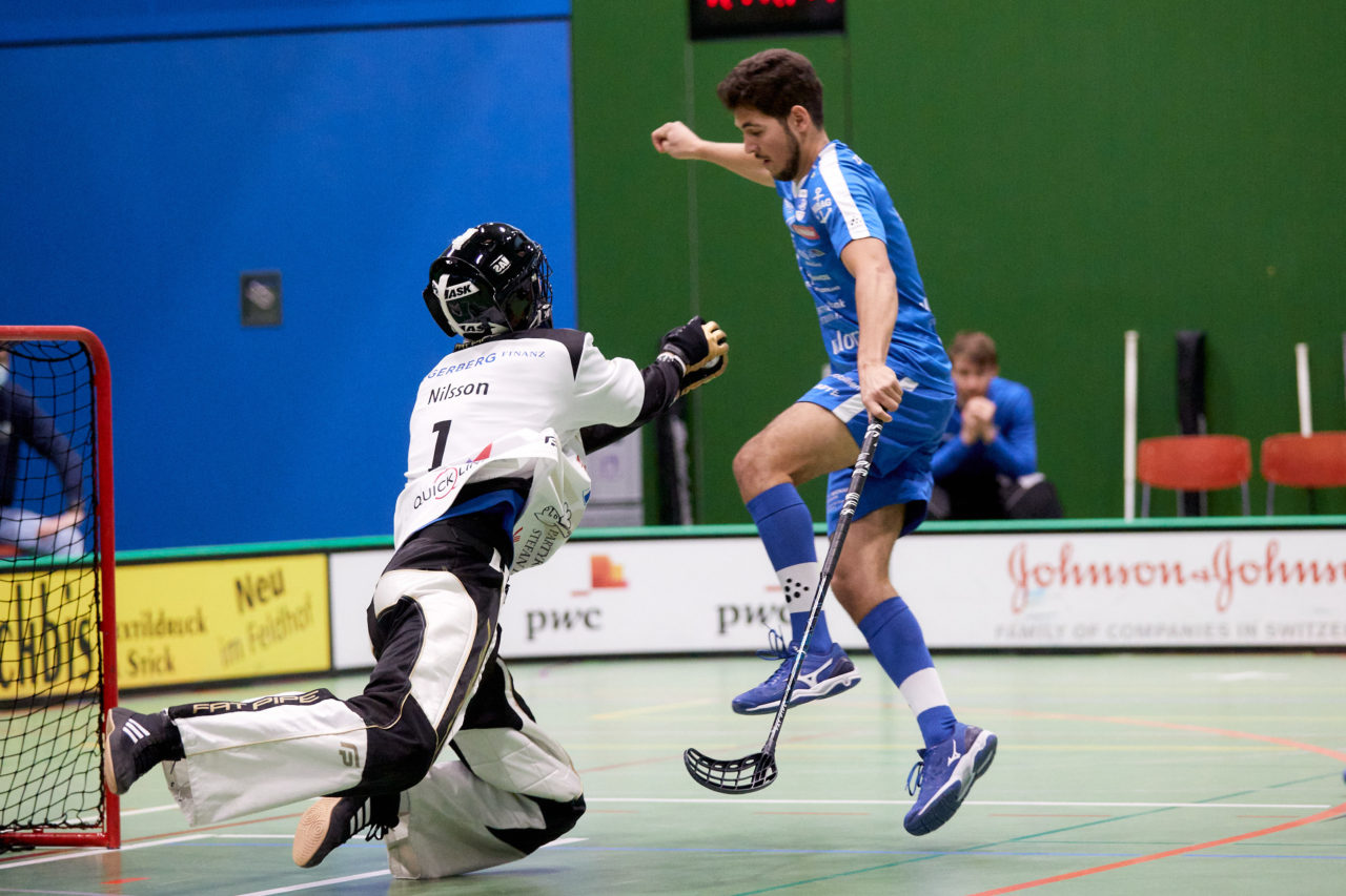 Zug United -  GC Unihockey am 27. Februar 2021 in der Sporthalle der Kantonsschule Zug 
Bild: Michael Peter