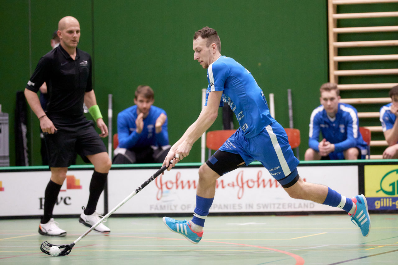Zug United -  GC Unihockey am 27. Februar 2021 in der Sporthalle der Kantonsschule Zug 
Bild: Michael Peter