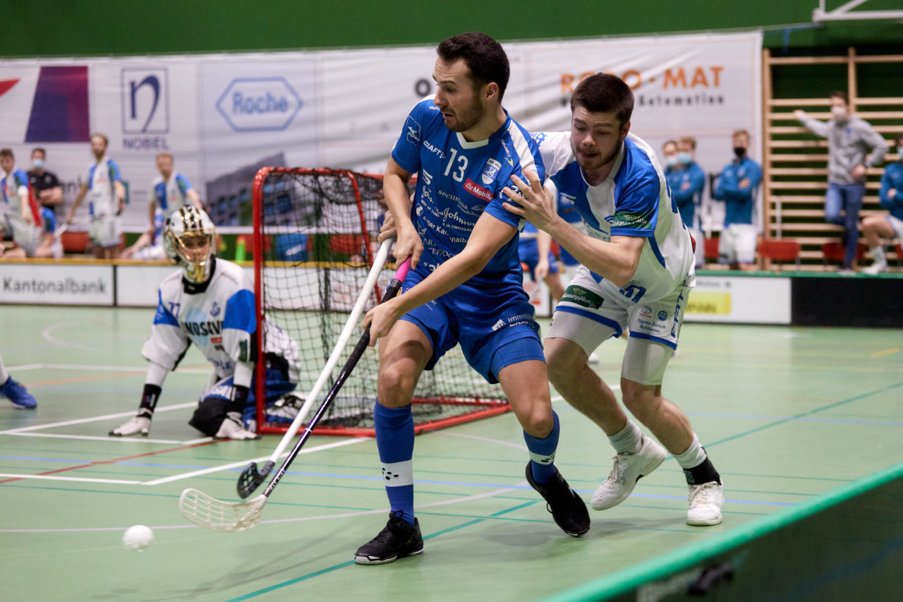 Zug United -  GC Unihockey am 27. Februar 2021 in der Sporthalle der Kantonsschule Zug 
Bild: Michael Peter