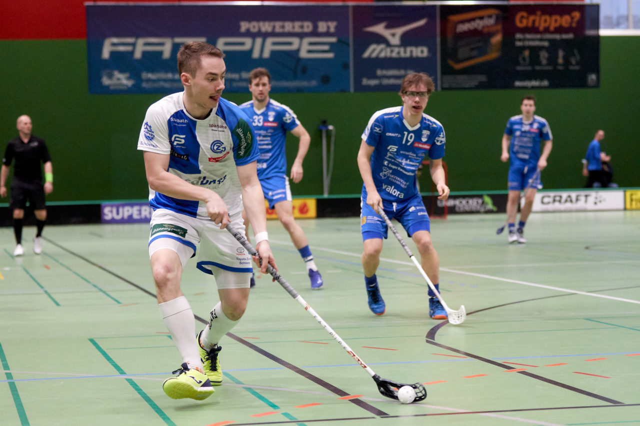 Zug United -  GC Unihockey am 27. Februar 2021 in der Sporthalle der Kantonsschule Zug 
Bild: Michael Peter