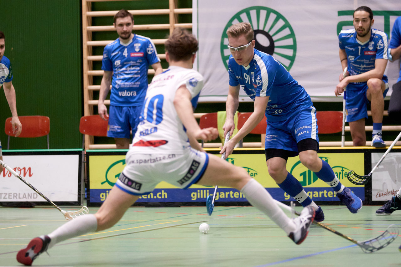 Zug United -  GC Unihockey am 27. Februar 2021 in der Sporthalle der Kantonsschule Zug 
Bild: Michael Peter