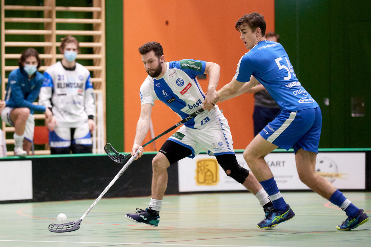 Zug United -  GC Unihockey am 27. Februar 2021 in der Sporthalle der Kantonsschule Zug 
Bild: Michael Peter