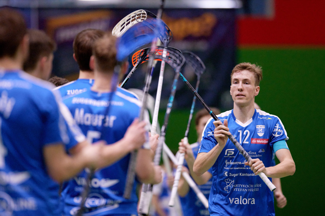 Zug United -  GC Unihockey am 27. Februar 2021 in der Sporthalle der Kantonsschule Zug 
Bild: Michael Peter