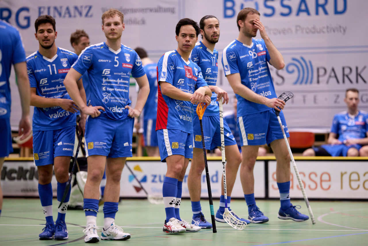 Zug United -  GC Unihockey am 27. Februar 2021 in der Sporthalle der Kantonsschule Zug 
Bild: Michael Peter