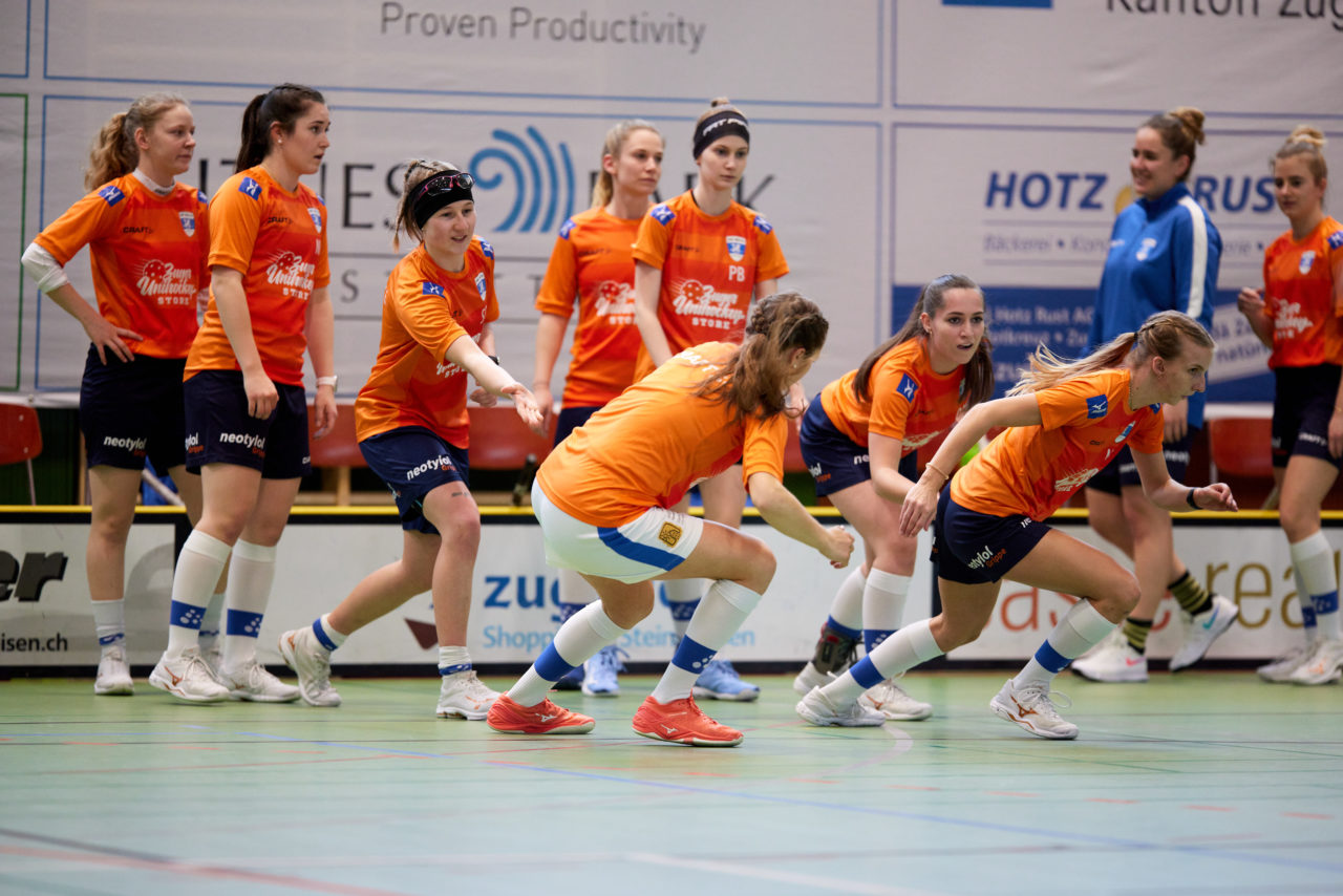 Frauen Playoff Viertelfinal drittes Spiel 
Zug United - Wizards Bern Burgdorf am 6. März 2021 in der Sporthalle der Kantonsschule Zug 
Bild: Michael Peter