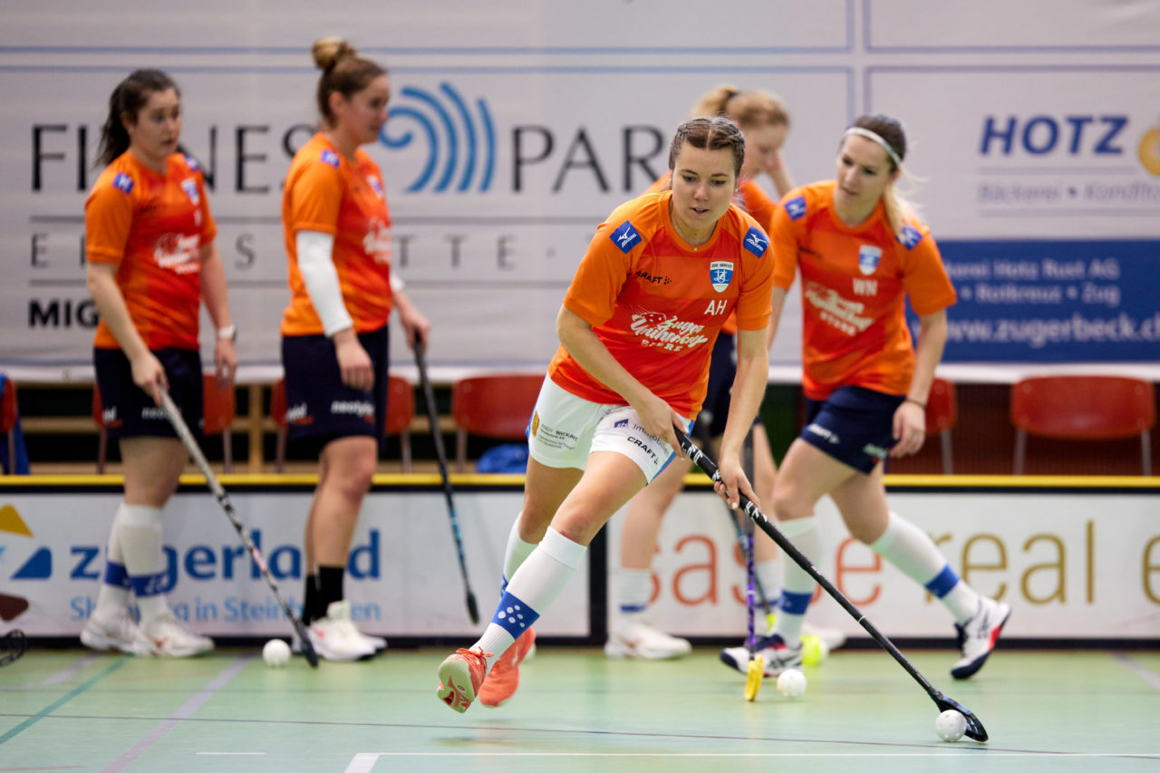 Frauen Playoff Viertelfinal drittes Spiel 
Zug United - Wizards Bern Burgdorf am 6. März 2021 in der Sporthalle der Kantonsschule Zug 
Bild: Michael Peter