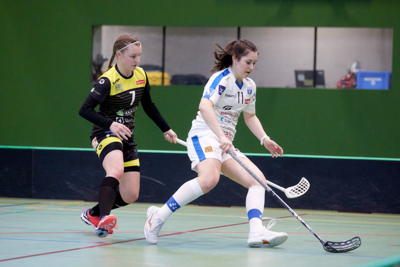 Frauen Playoff Viertelfinal drittes Spiel 
Zug United - Wizards Bern Burgdorf am 6. März 2021 in der Sporthalle der Kantonsschule Zug 
Bild: Michael Peter
