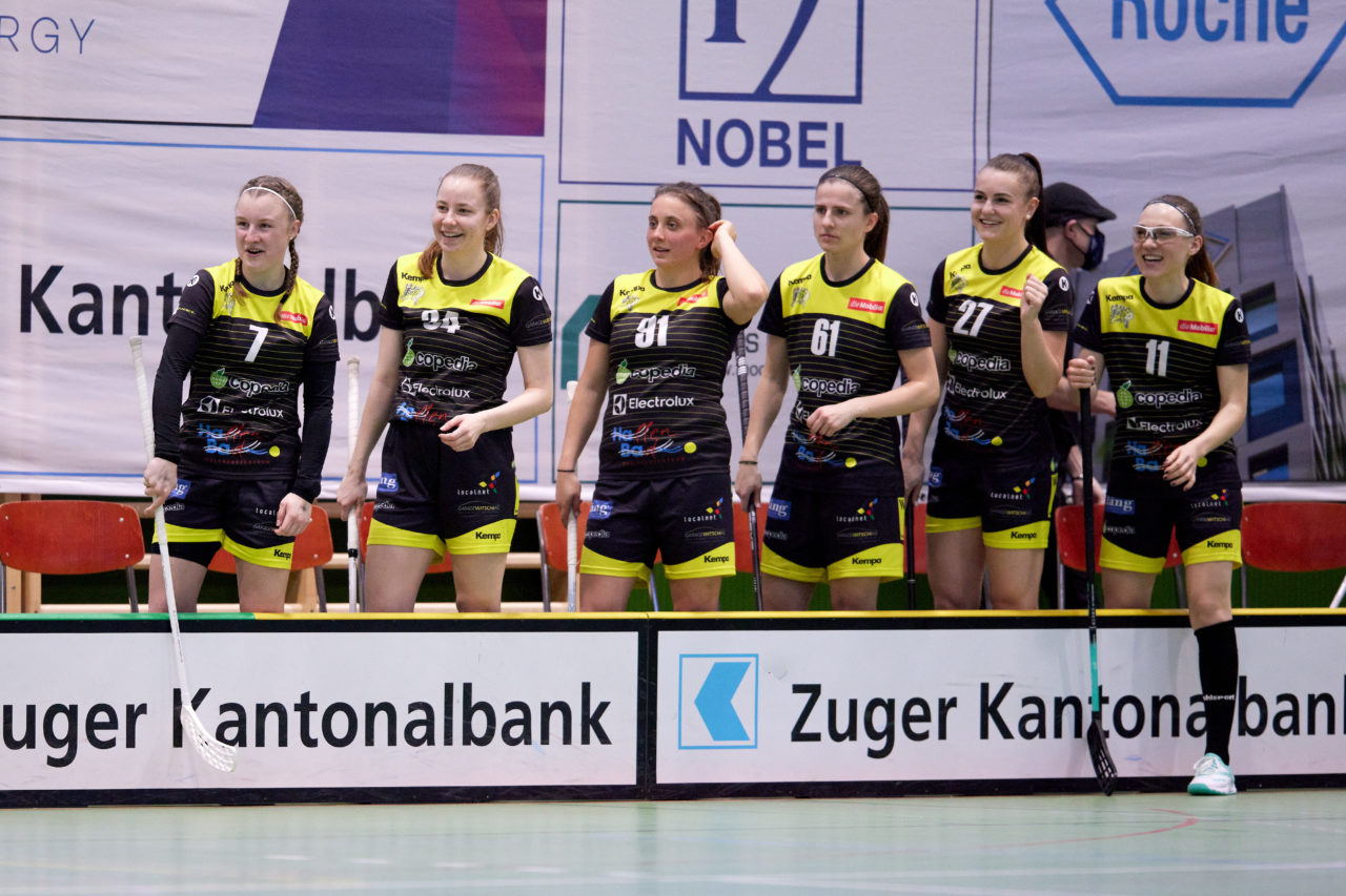 Frauen Playoff Viertelfinal drittes Spiel 
Zug United - Wizards Bern Burgdorf am 6. März 2021 in der Sporthalle der Kantonsschule Zug 
Bild: Michael Peter