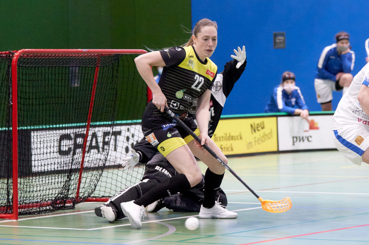 Frauen Playoff Viertelfinal drittes Spiel 
Zug United - Wizards Bern Burgdorf am 6. März 2021 in der Sporthalle der Kantonsschule Zug 
Bild: Michael Peter