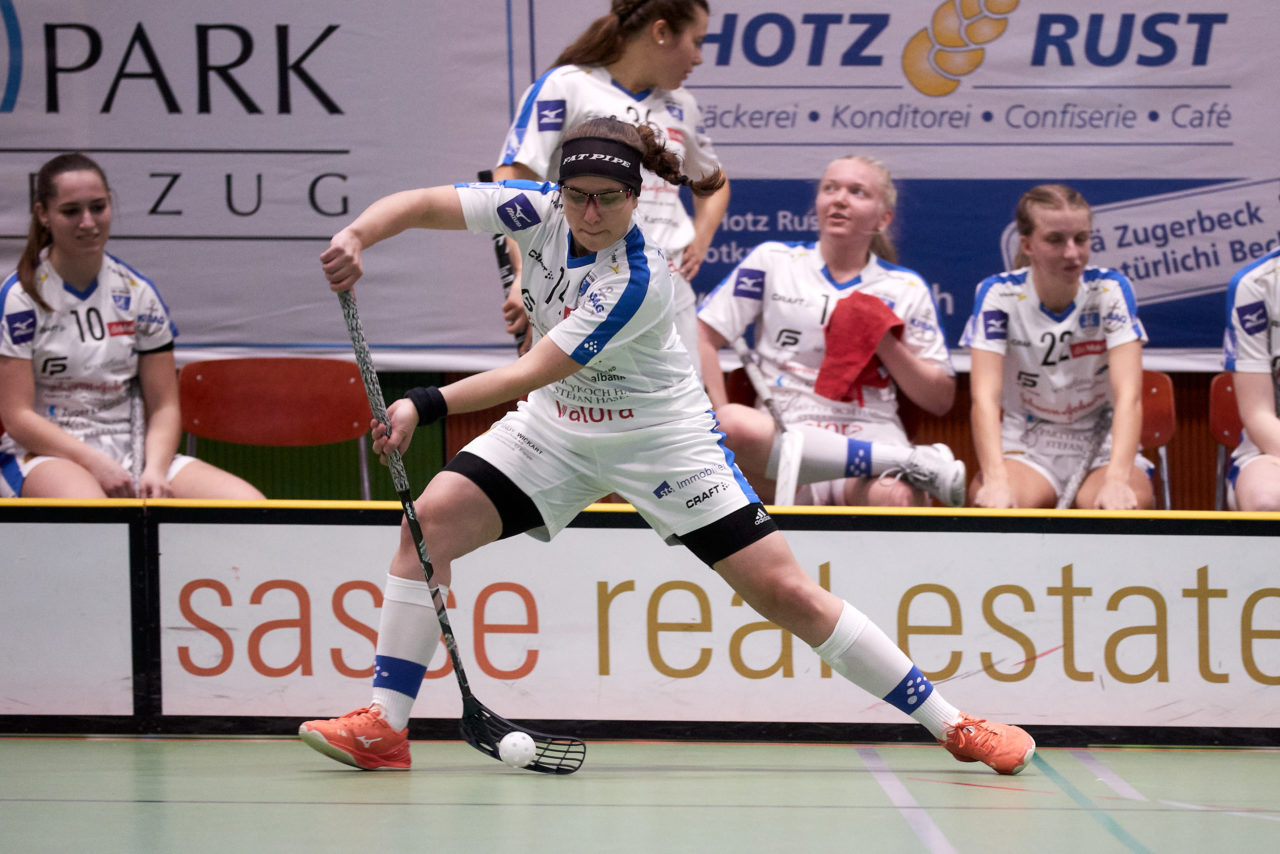 Frauen Playoff Viertelfinal drittes Spiel 
Zug United - Wizards Bern Burgdorf am 6. März 2021 in der Sporthalle der Kantonsschule Zug 
Bild: Michael Peter