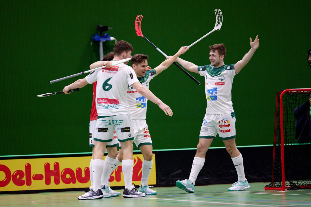 Männer Playoff Viertelfinal sechstes  Spiel 
Zug United -  SV Wiler-Ersigen am 27. März 2021 in der Sporthalle der Kantonsschule Zug 
Bild: Michael Peter