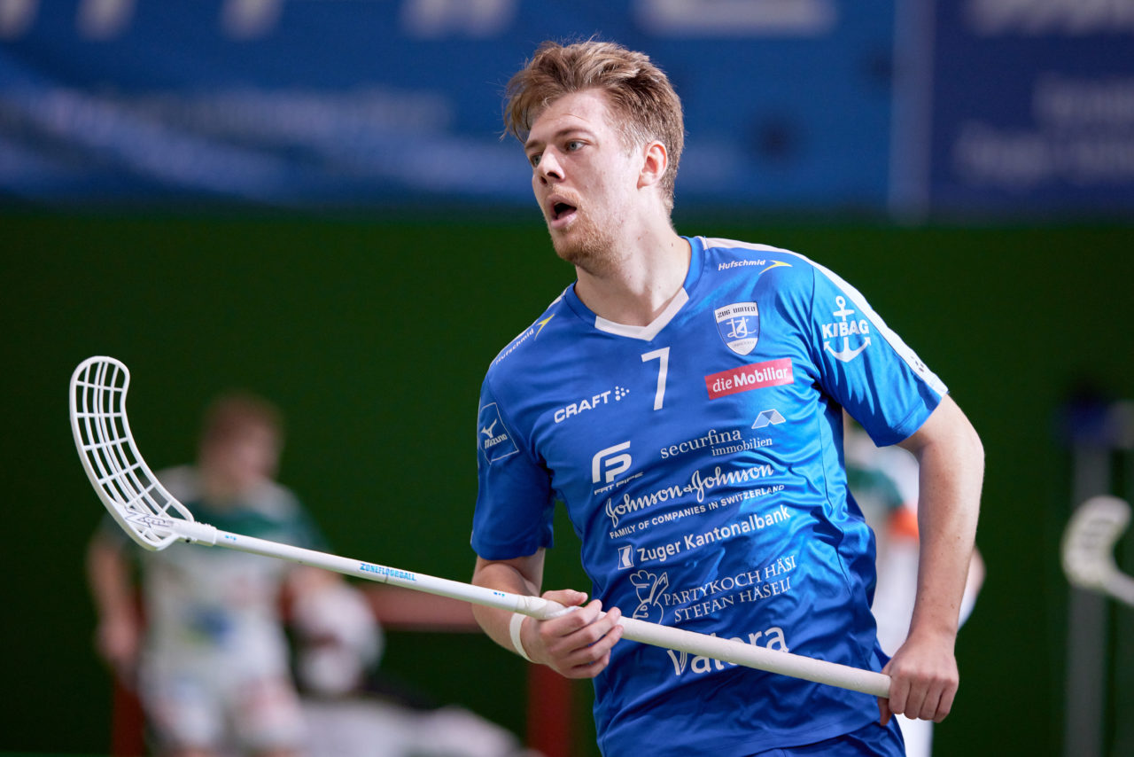 Männer Playoff Viertelfinal sechstes  Spiel 
Zug United -  SV Wiler-Ersigen am 27. März 2021 in der Sporthalle der Kantonsschule Zug 
Bild: Michael Peter