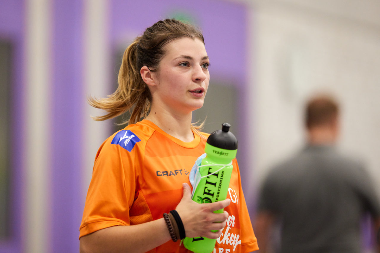 Mobiliar Unihockey Cup Damen 1/16 Final Einhorn Hünenberg - Zug United am  10. September 2021 in der Turnhalle Ehret in Hünenberg 
Bild: Michael Peter