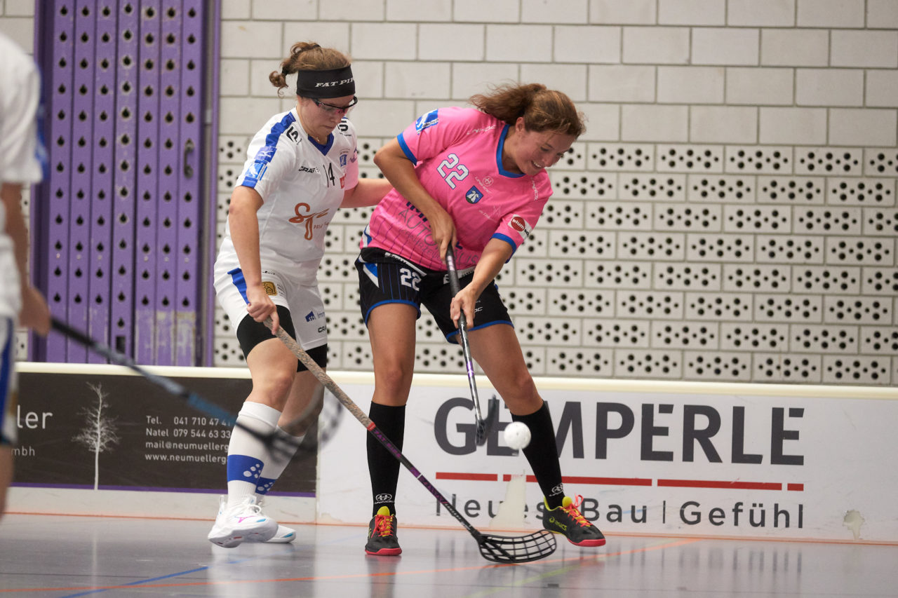 Mobiliar Unihockey Cup Damen 1/16 Final Einhorn Hünenberg - Zug United am  10. September 2021 in der Turnhalle Ehret in Hünenberg 
Bild: Michael Peter