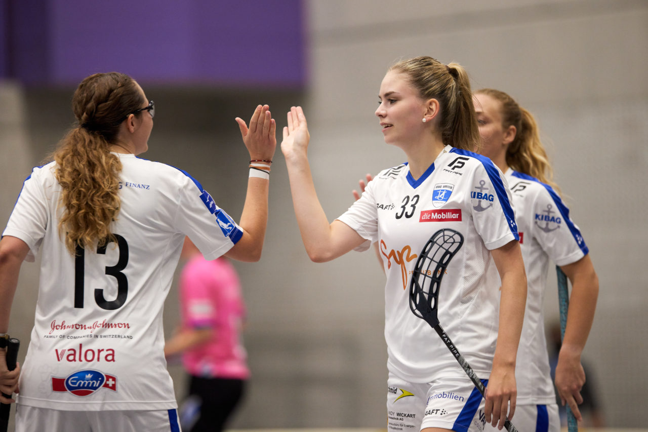 Mobiliar Unihockey Cup Damen 1/16 Final Einhorn Hünenberg - Zug United am  10. September 2021 in der Turnhalle Ehret in Hünenberg 
Bild: Michael Peter