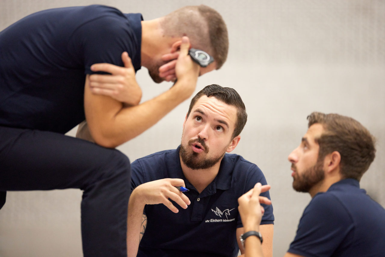 Mobiliar Unihockey Cup Damen 1/16 Final Einhorn Hünenberg - Zug United am  10. September 2021 in der Turnhalle Ehret in Hünenberg 
Bild: Michael Peter
