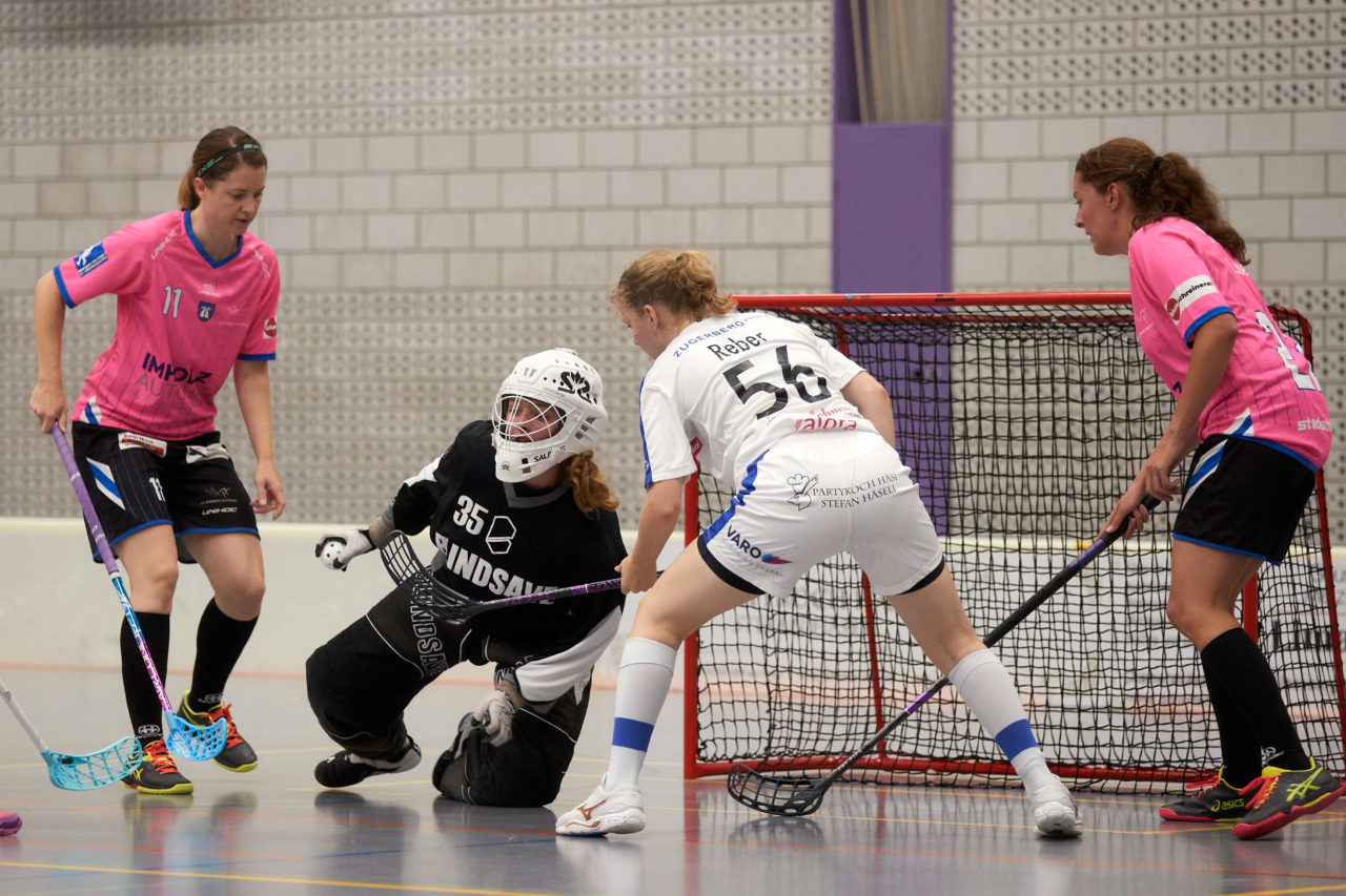 Mobiliar Unihockey Cup Damen 1/16 Final Einhorn Hünenberg - Zug United am  10. September 2021 in der Turnhalle Ehret in Hünenberg 
Bild: Michael Peter