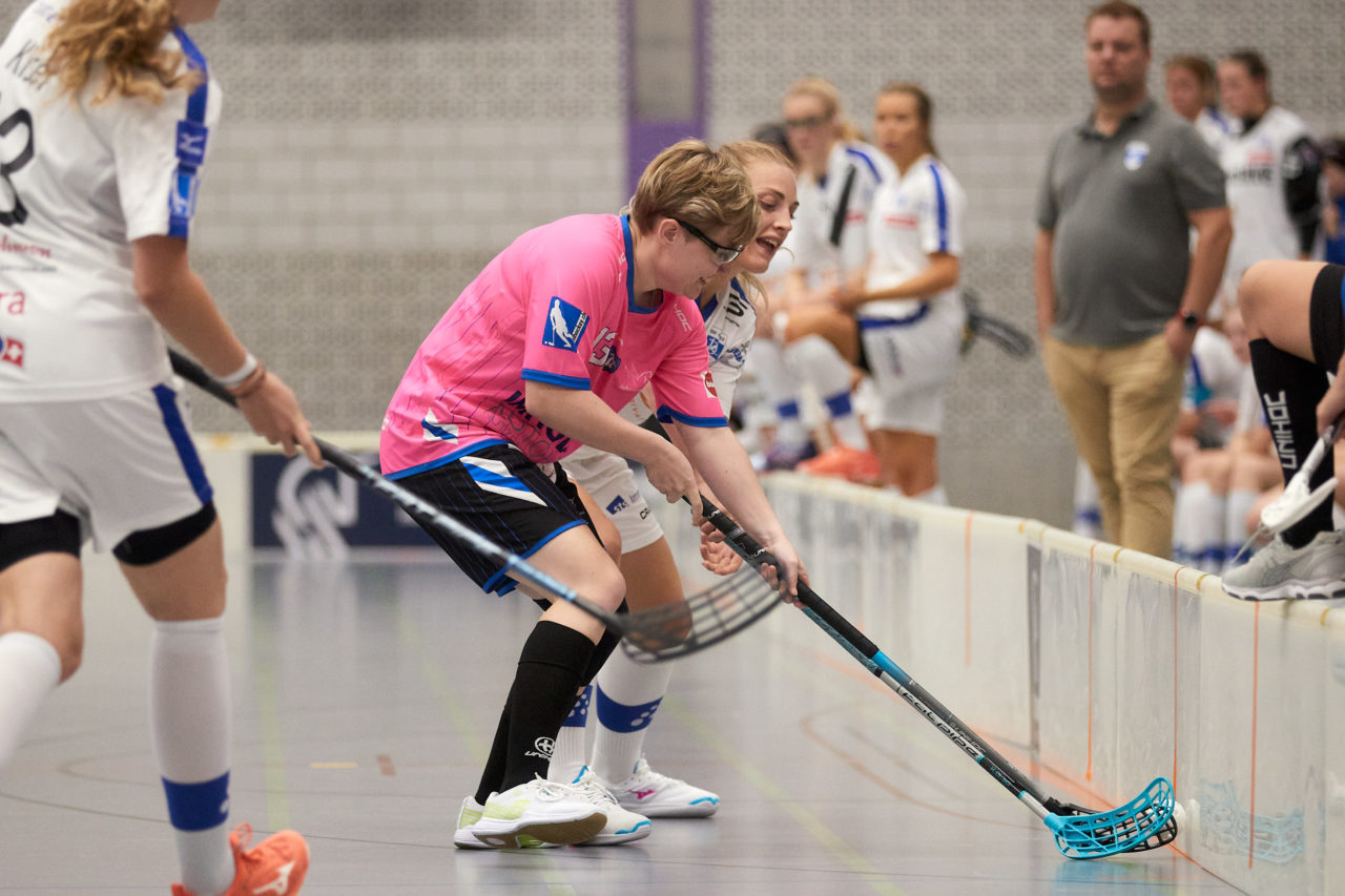 Mobiliar Unihockey Cup Damen 1/16 Final Einhorn Hünenberg - Zug United am  10. September 2021 in der Turnhalle Ehret in Hünenberg 
Bild: Michael Peter